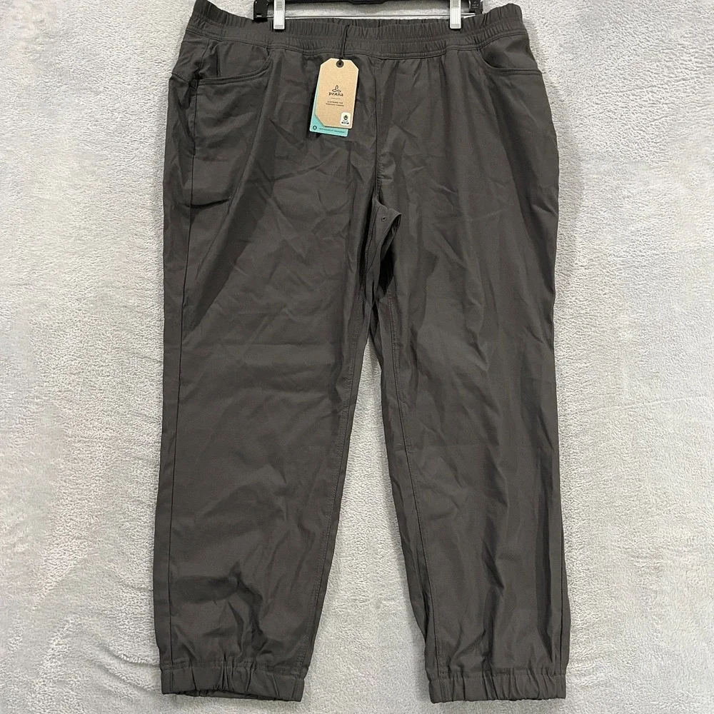 Prana Jogger Pants Womens 20W Halle E-Waist Jogger II Dark Iron Performance Hike